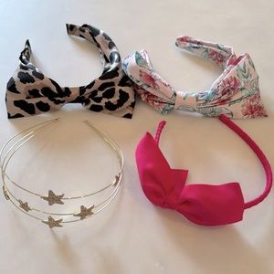 Set of Four Girls’ Headbands
